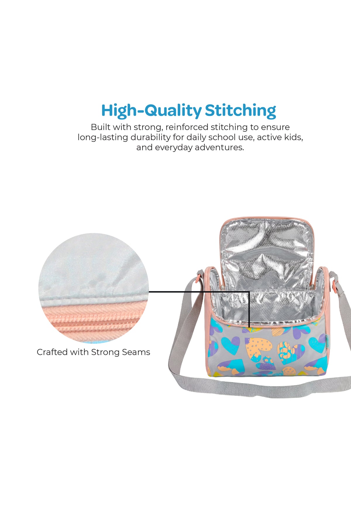 MOON Kids Insulated Lunch Bag – Leakproof Thermal Lunch Box for Boys & Girls | Durable, Lightweight & Easy-Clean | Perfect for School, Daycare & Outdoor Use