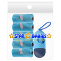Star Babies - Pack of 5 Disposable Scented Bag & Dispenser - Blue