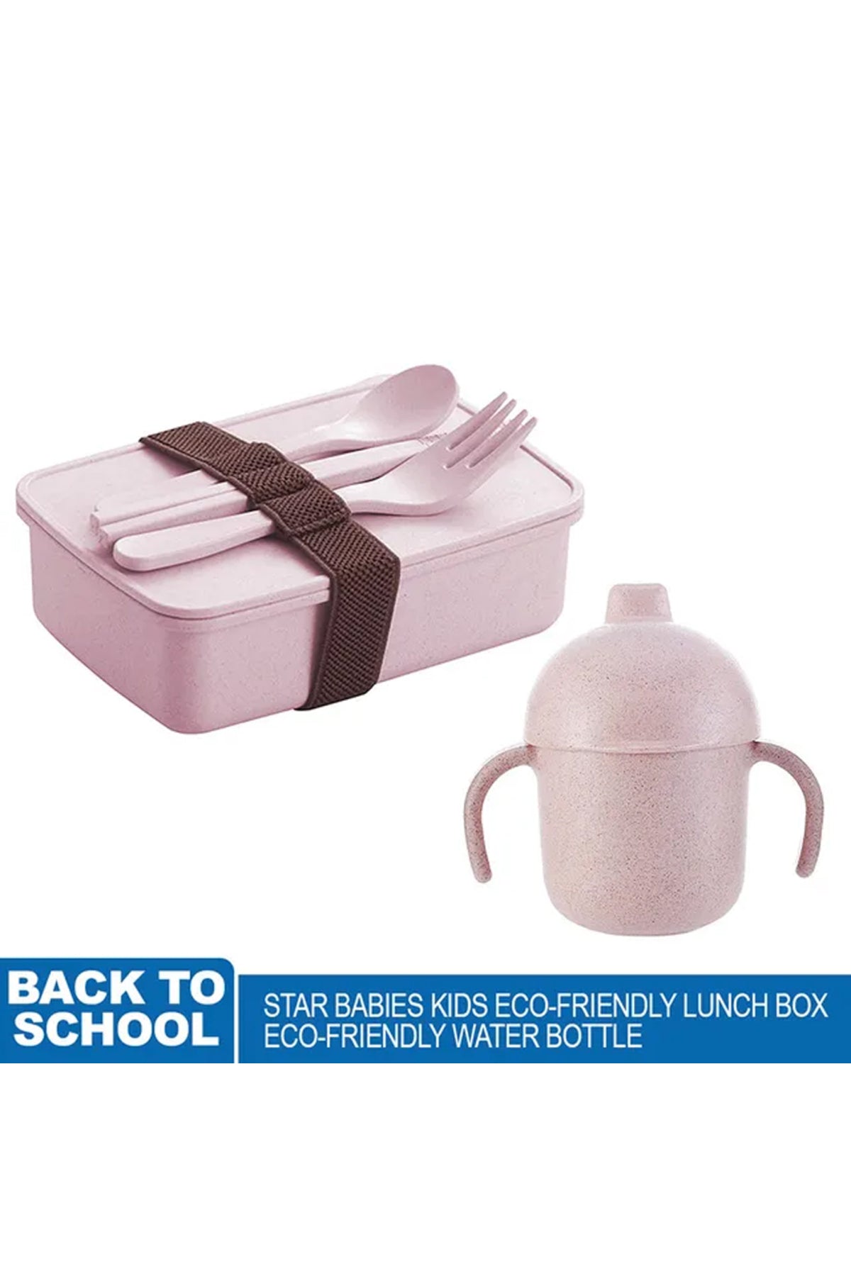 Star Babies - Back To School Lunch Box with Water Bottle Pink