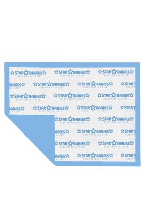 Star Babies - Printed Changing Mats 10pcs & Baby Head Support Combo Set