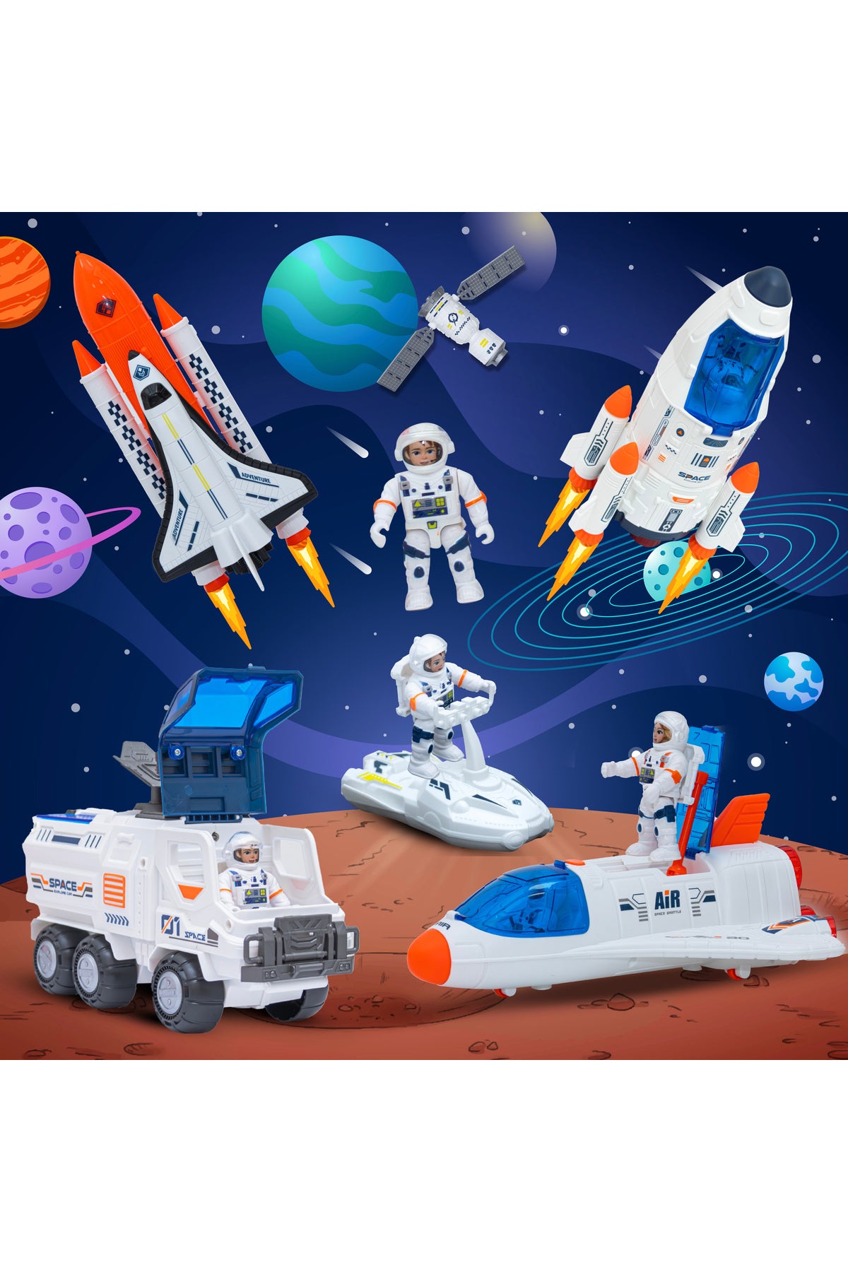 MOON Ultimate Rocket Ship Space Set for Kids -3y+