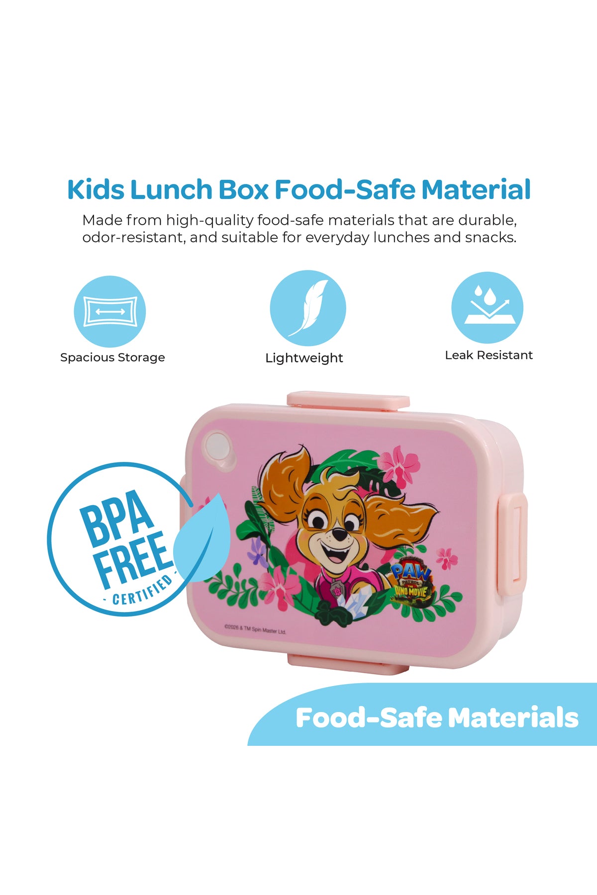 MOON Kids Lunch Box | PP + Stainless Steel Insulated Tiffin Box | Leak-Proof, BPA-Free, Durable School Lunch Box for Boys & Girls | Easy Open Clips | Food Safe Eco-Friendly Kids Meal Box