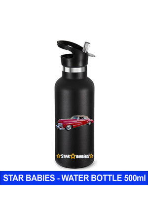 Star Babies - Stainless Steel Water Bottle - Retro Car - 500ml