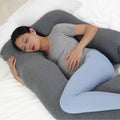 MOON Organic U Shaped Pregnancy Pillow - Grey