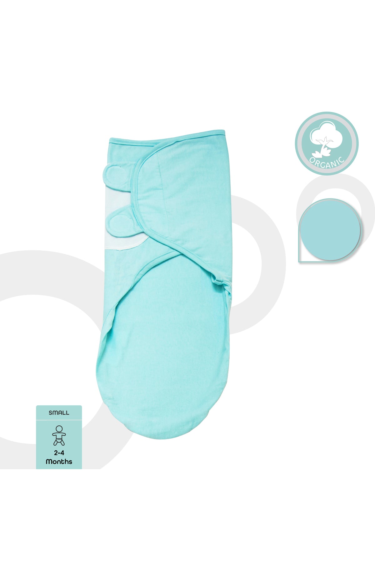 MOON Organic Swaddler -Blue