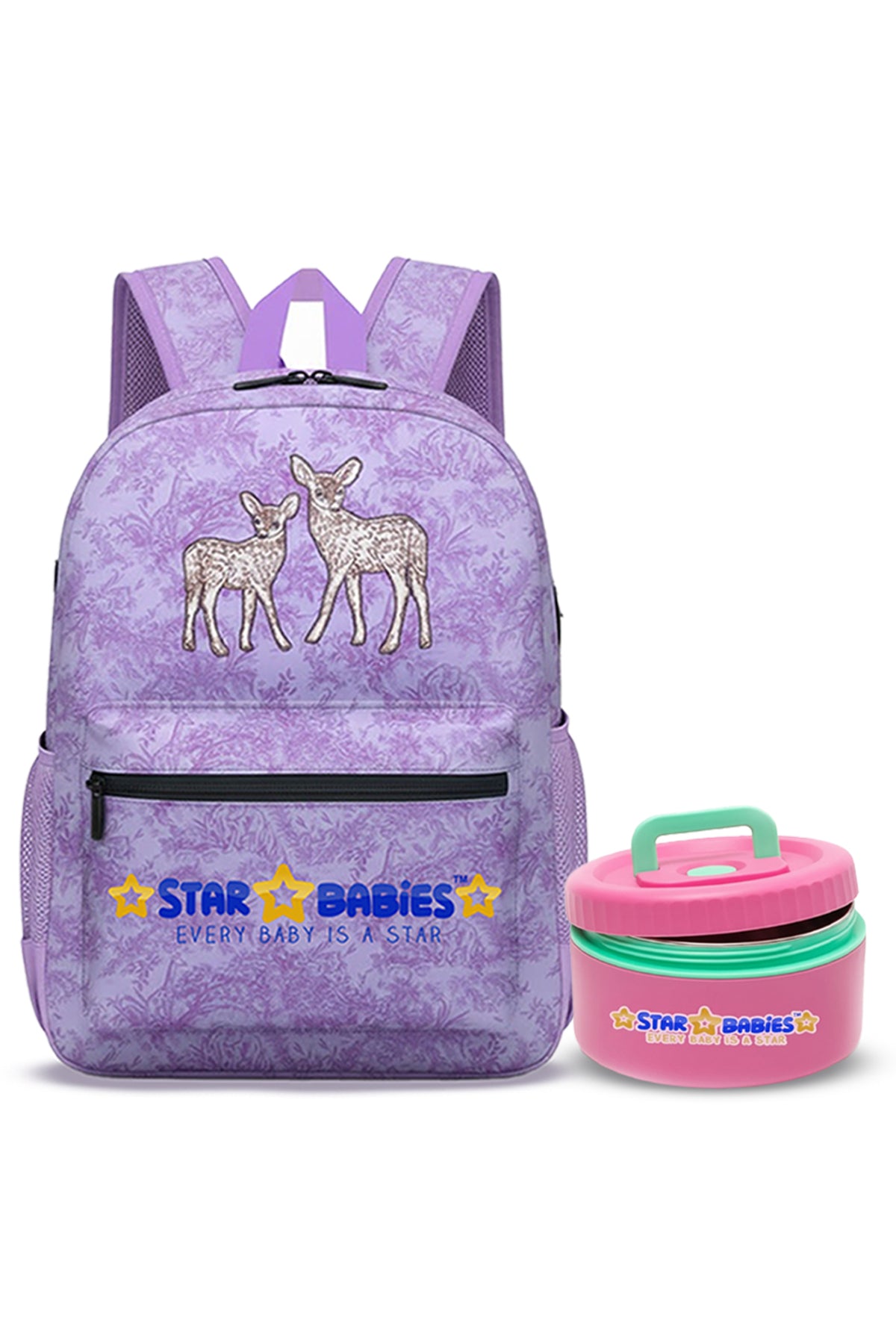 Star Babies - Backpack with mini food jar combo