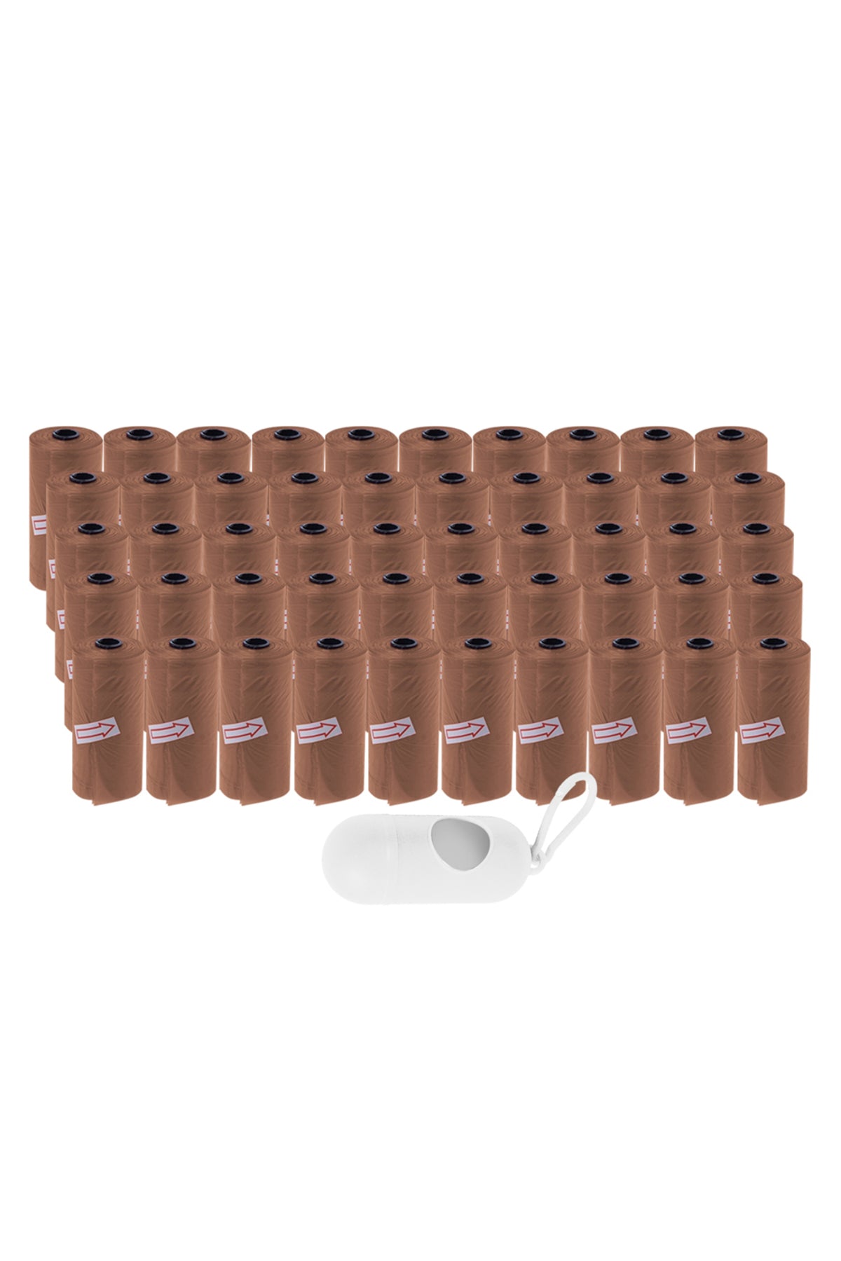 Star Babies - Scented Nappy Bag 750pcs with Dispenser - Brown