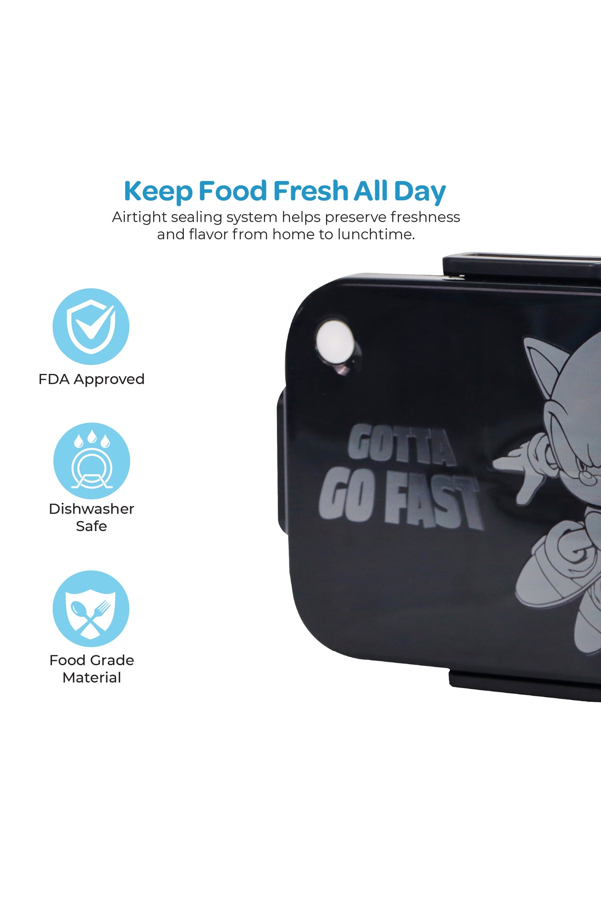 MOON Kids Lunch Box | PP + Stainless Steel Insulated Tiffin Box | Leak-Proof, BPA-Free, Durable School Lunch Box for Boys & Girls | Easy Open Clips | Food Safe Eco-Friendly Kids Meal Box