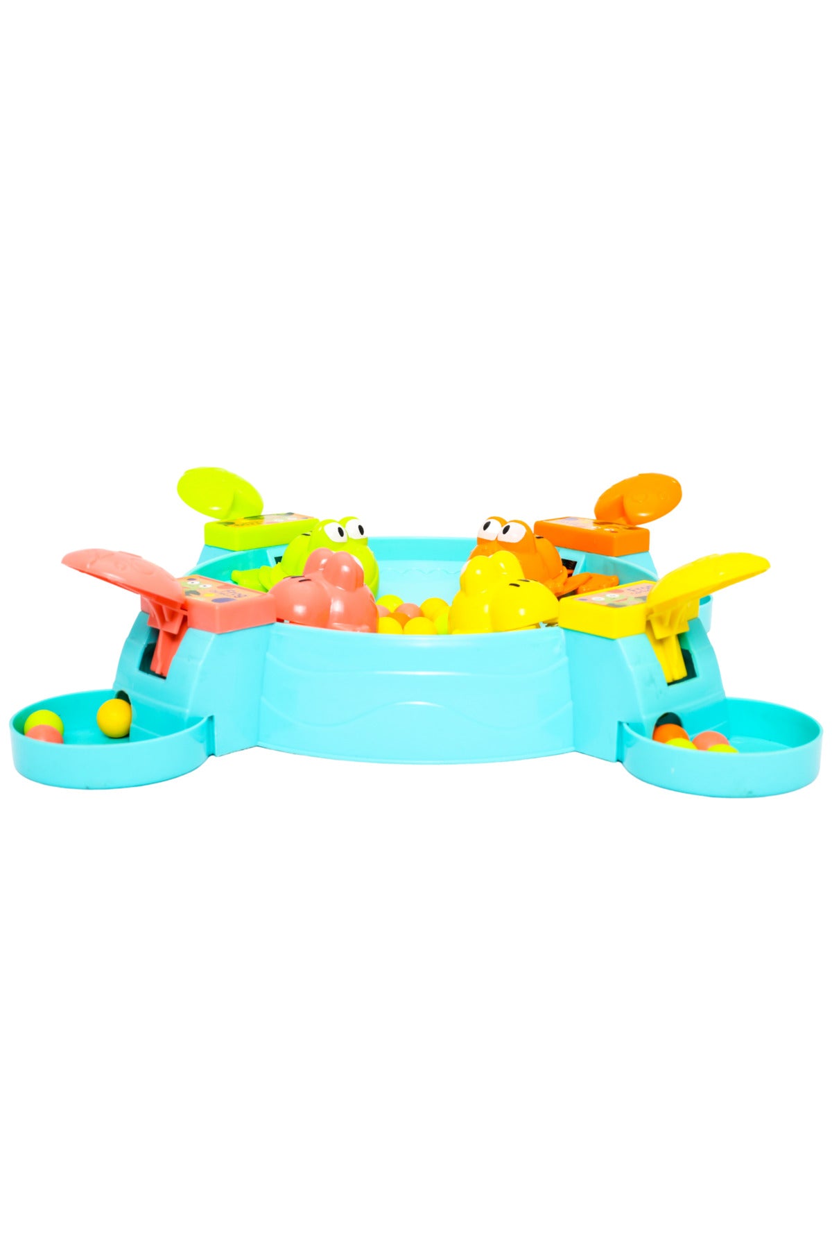 Urban Tots Hungry Frog Game - 4 Player Classic And Intelligent Puzzle Game-Blue