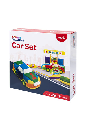 MOON Kid's Dough Car Set. 6 x 1oz dough bag