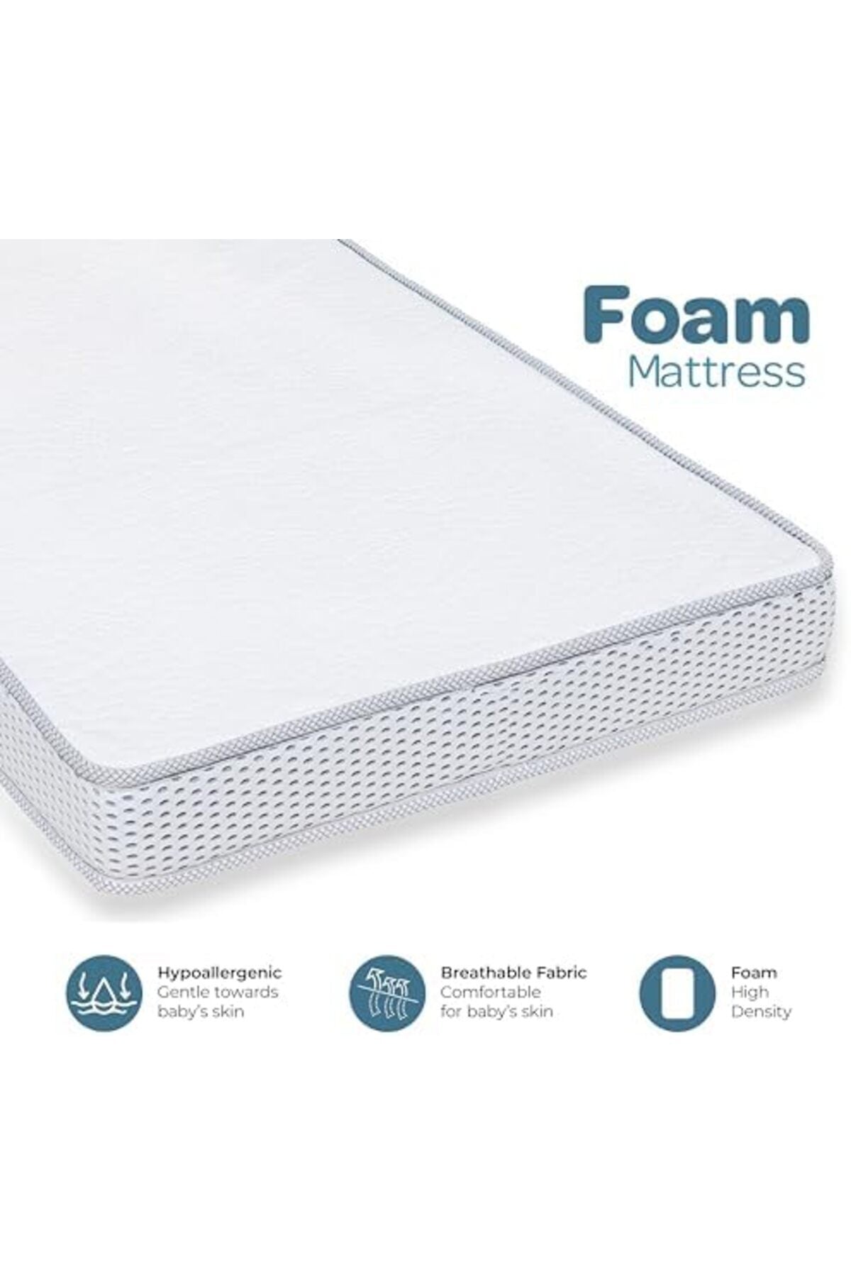 Moon Foam Baby Crib Mattress - 60 x 120 x 10 cm