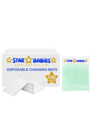 Star Babies - Changing Mats 100pcs + Kids Towel Assorted