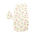 MOON Organic Cocoon and Beanie set (0 Months +)-  Melon Print