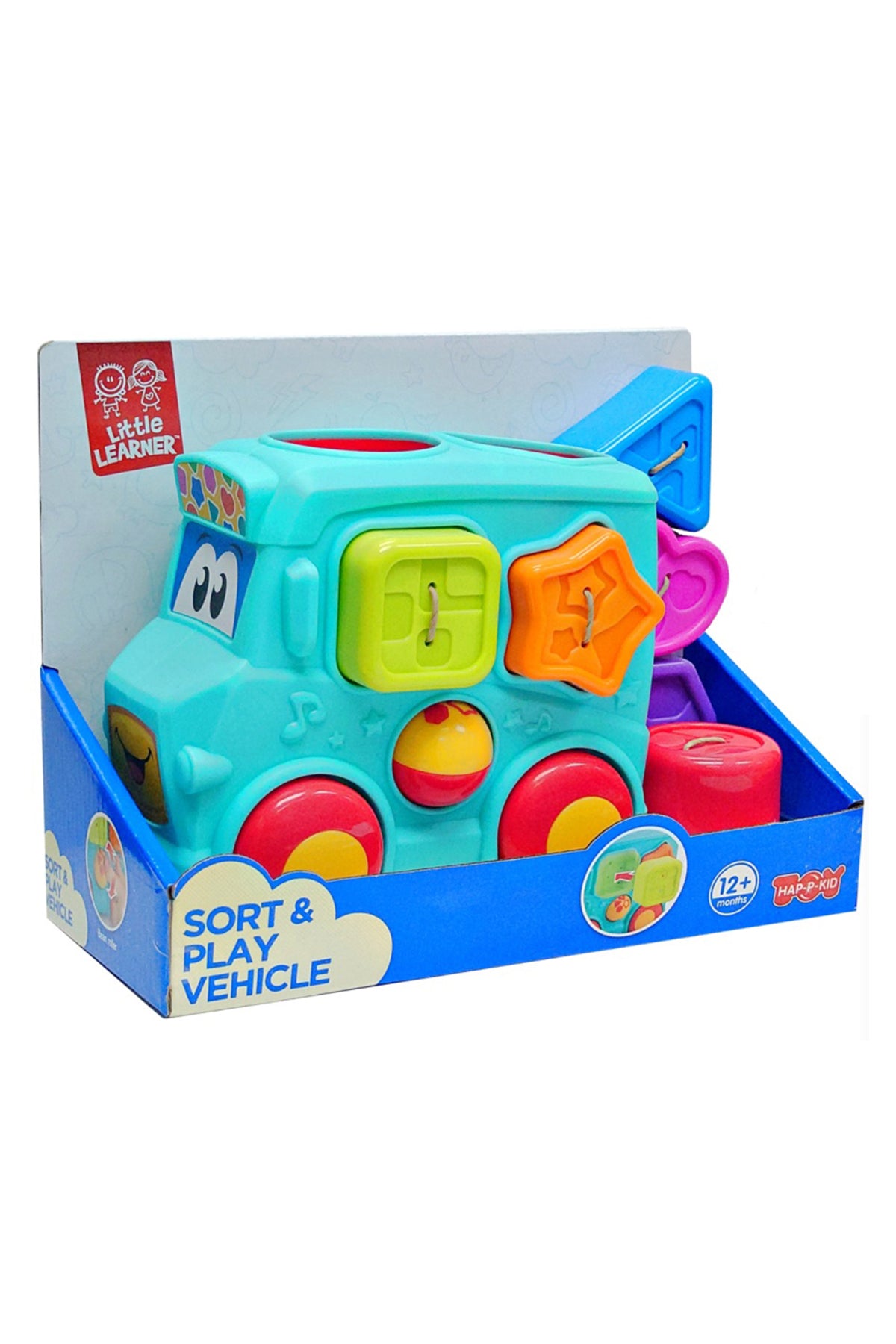 Little Learners Sort & Play Vehicle - Shape Sorting Toy for Toddlers