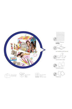 Multiprint Spidey & friends House – Creative Stamping & Coloring Set for Kids – Includes 7 Wooden Stamps, Washable Ink, 7 Markers, Drawing Book & More – Made in Italy
