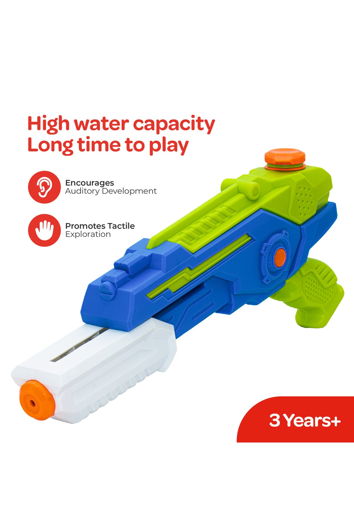 MOON Water Burst Gun with Capacity, Super Water Pistols with Long Shoot Range -for Kids Boys Girls Adults,Dark Blue