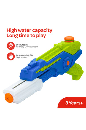 MOON Water Burst Gun with Capacity, Super Water Pistols with Long Shoot Range -for Kids Boys Girls Adults,Dark Blue