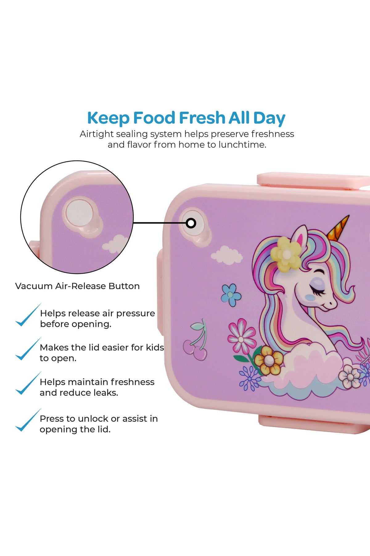 MOON Kids Lunch Box | PP + Stainless Steel Insulated Tiffin Box | Leak-Proof, BPA-Free, Durable School Lunch Box for Boys & Girls | Easy Open Clips | Food Safe Eco-Friendly Kids Meal Box
