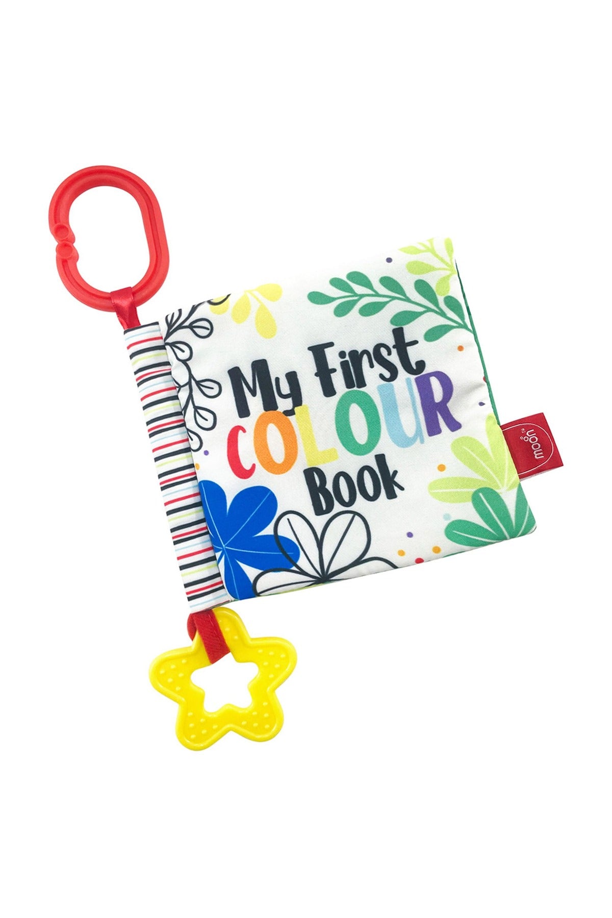 MOON Soft Book for Baby – w/Detachable Clip-Color Theme