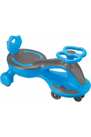 Urban Tots Premium Rider Swing Ride-On & Car For Kids With Safety Backrest And Push Handle-Green& Blue