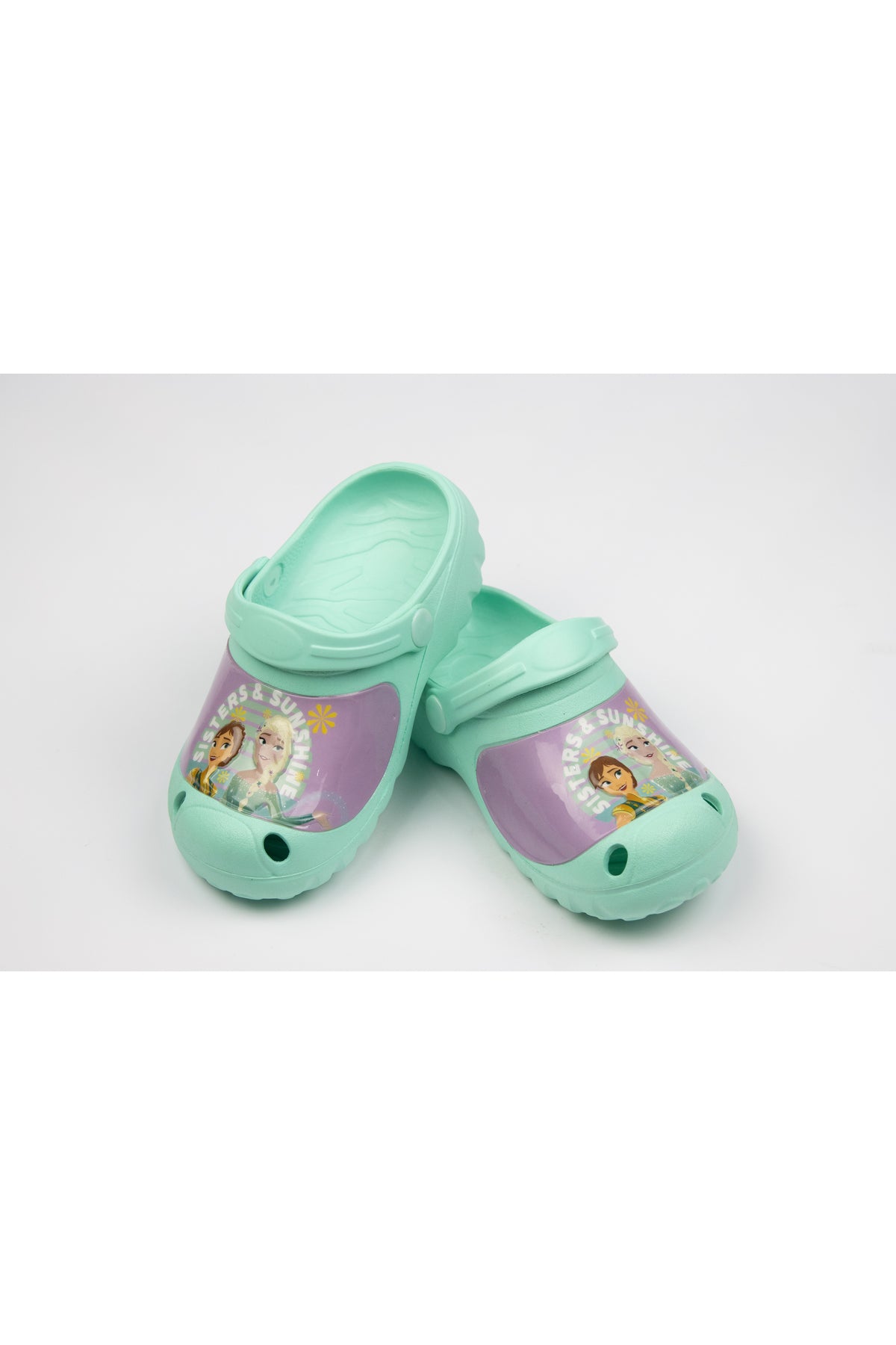 Frozen Kids Clogs With Elsa Print Lightweight & Comfortable Slip-On Sandals Girls – Aquamarine