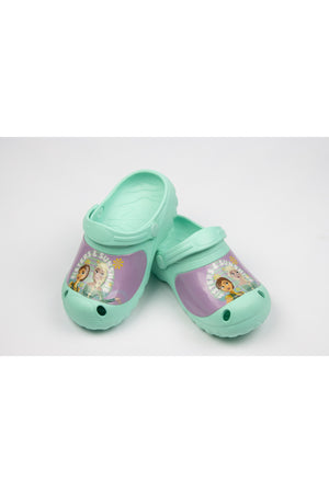 Frozen Kids Clogs With Elsa Print Lightweight & Comfortable Slip-On Sandals Girls – Aquamarine