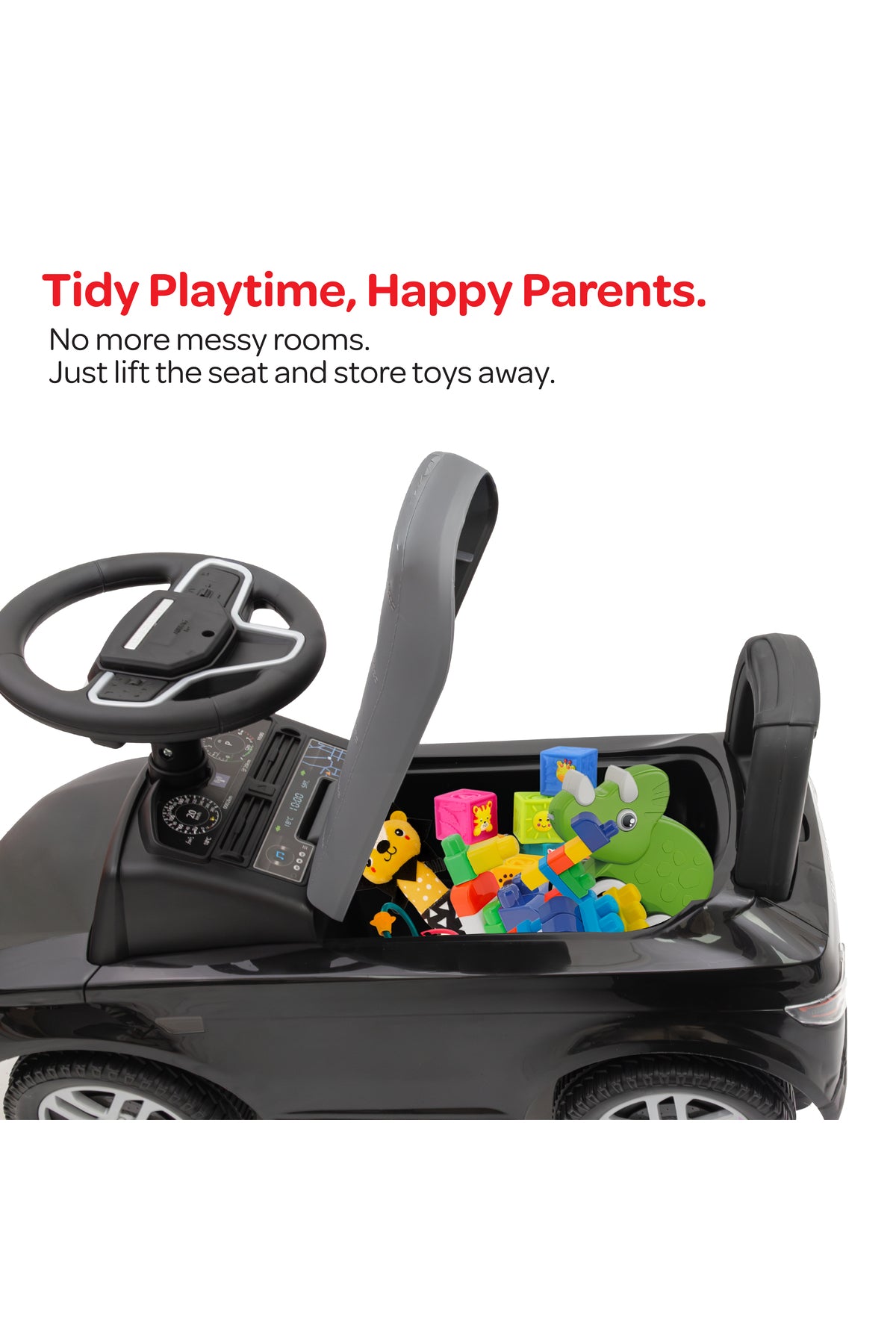 MOON  Licenesed Land Rover Ride -On Sports Car for Kids 12–36 Months – Push Car, Foot-to-Floor Ride On-Black