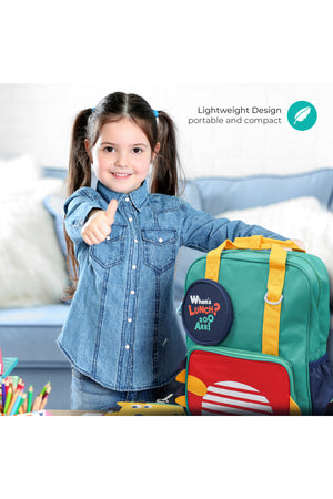 MOON Kids Backpack  – Comfy 3D Design,Padded Straps, Waterproof-Perfect for Preschool, Nursery, Snacks & Lunchbox