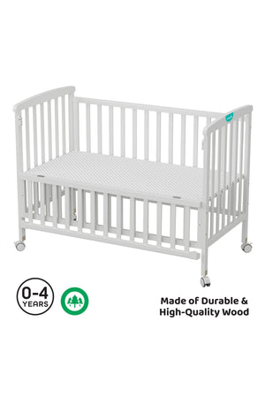 MOON Wooden Portable crib(129X69X96 cm) -White