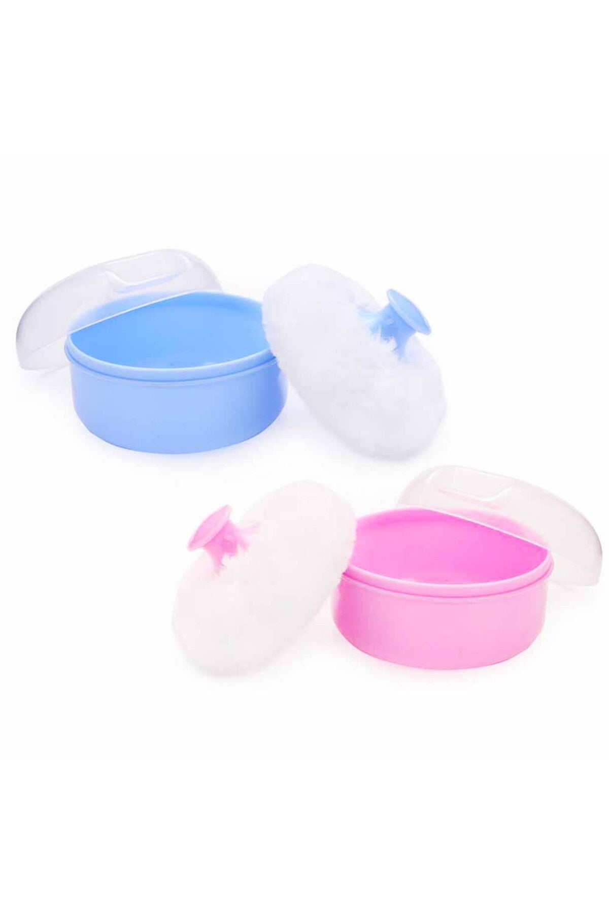 Star Babies Baby Powder Puff, Blue/Pink, Pack Of 2