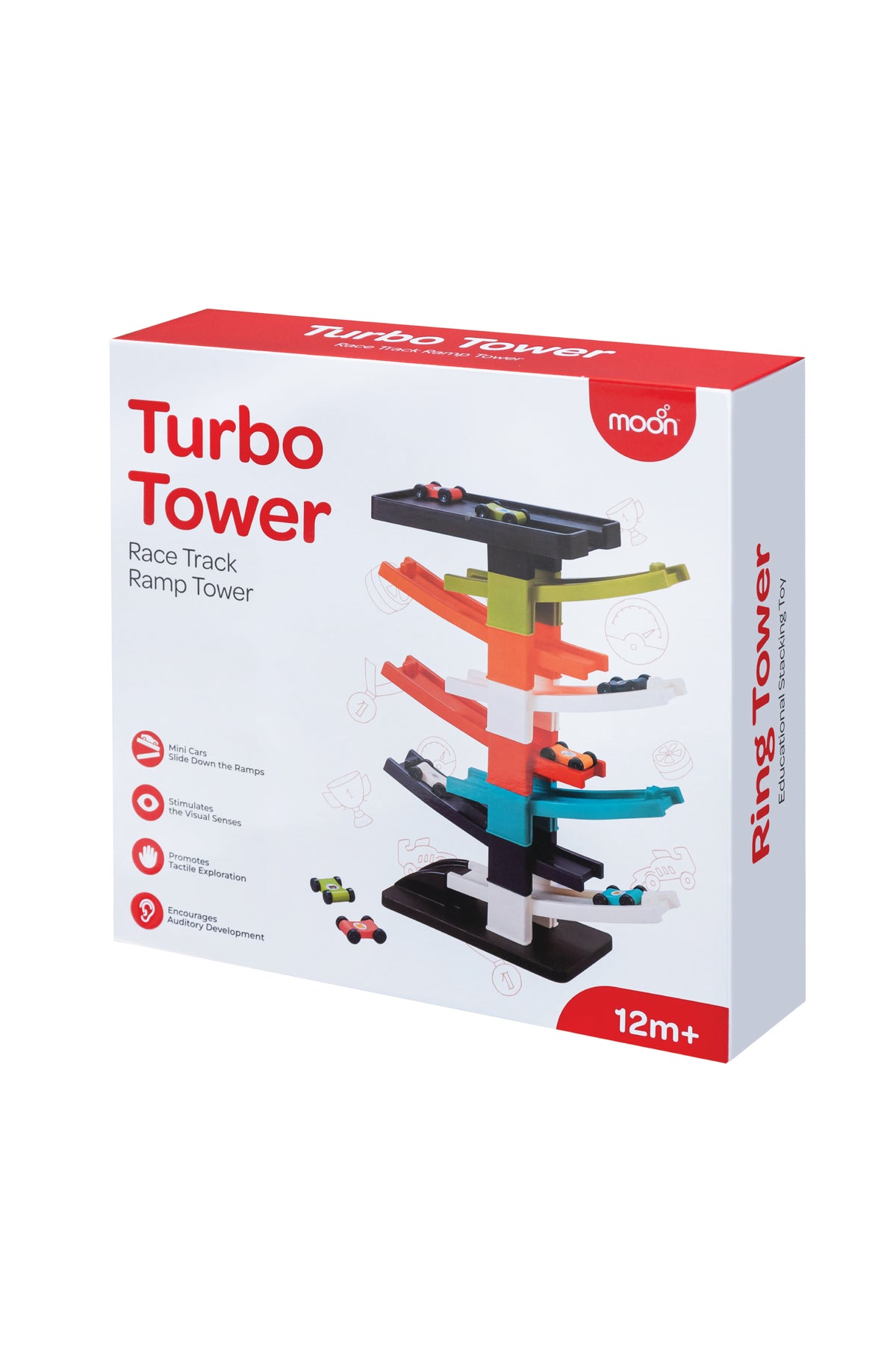 MOON Turbo Tower Car Ramp Racer, Playsets for 12m+ Boys Girls