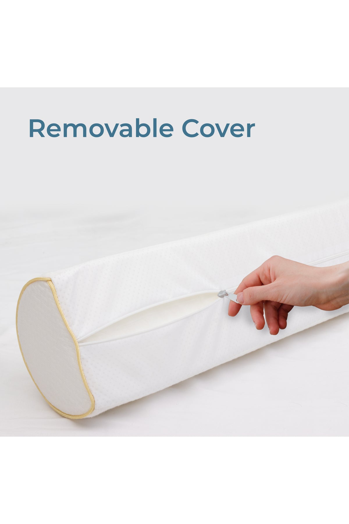 MOON Organic Toddler Half Moon Bed Bumper –  Pack of 1 – White
