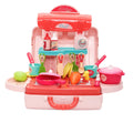 Urban Tots Briefcase Kitchen Set: Adorable Kitchen Play Set With Essential Tools & Accessories-Multicolor