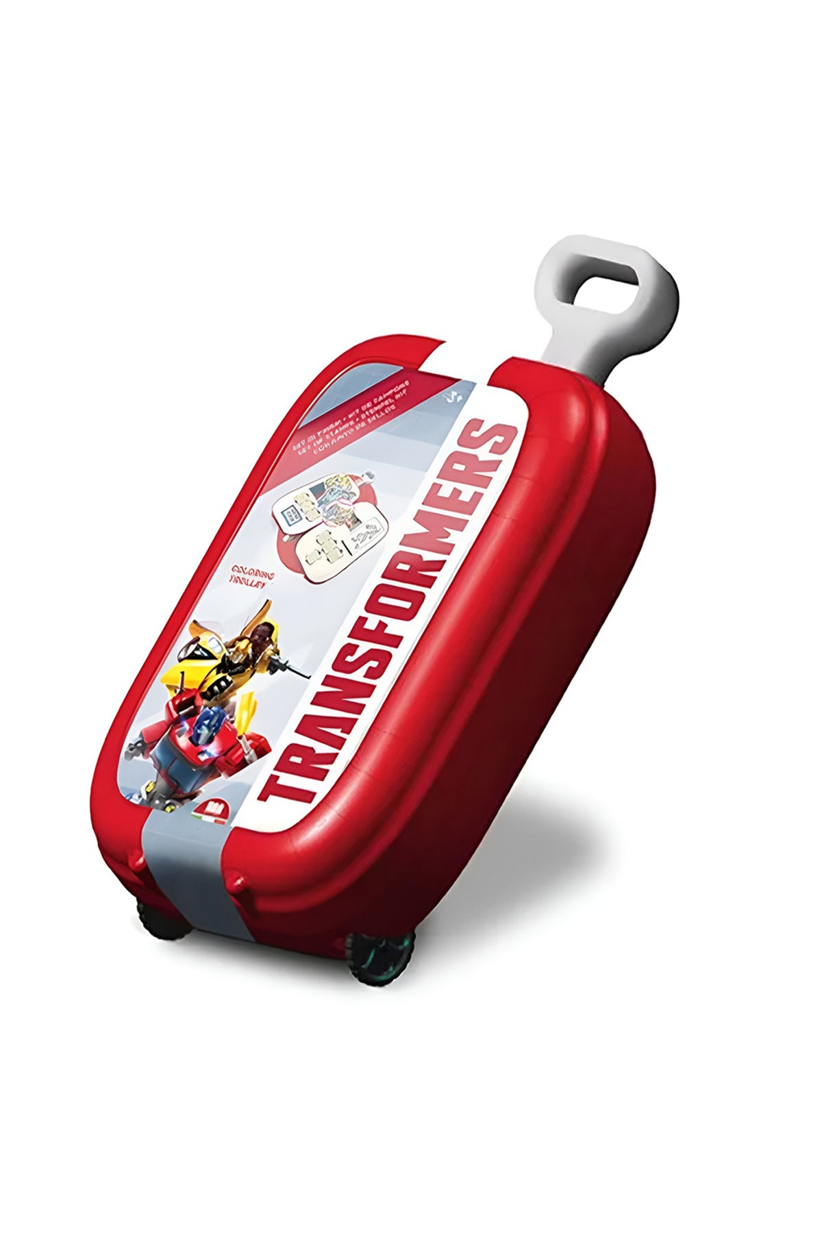 Transformers Art Trolley for Kids – Creative Travel Case with 7 Stamps, Ink Pad, 18 Washable Felt Pens, Activity Book, 5 Colour Pencils & 30 Stickers – Rolling Trolley with Handle