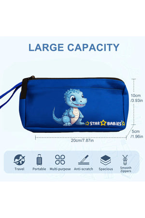 Star Babies - Double Zipper Pencil Case - Dino