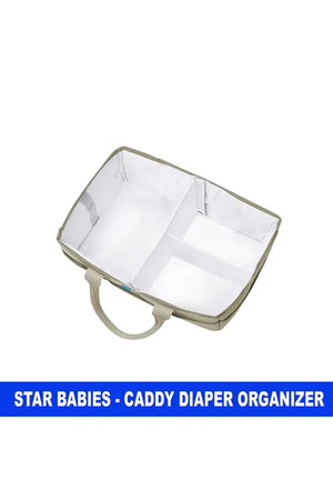 Star Babies - Caddy Organizer Diaper Big & Bibs 10pcs & Towel 3pcs - Khaki