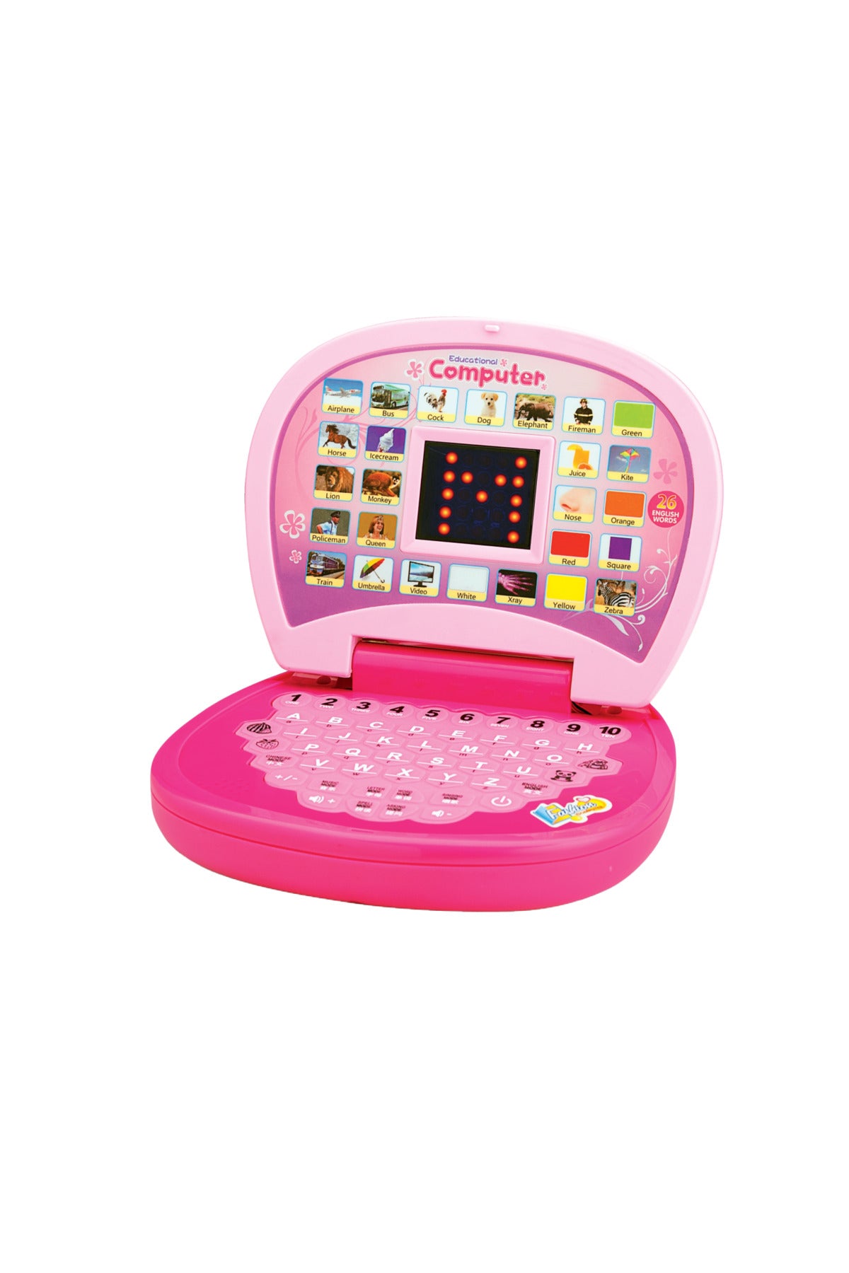 Urban Tots Educational Laptop Toy For Toddlers – Letters, Numbers, Animals, Music & More – Multicolor