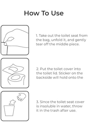 MOON Disposable toilet seat cover - Dino ( 66 x 63 cm)