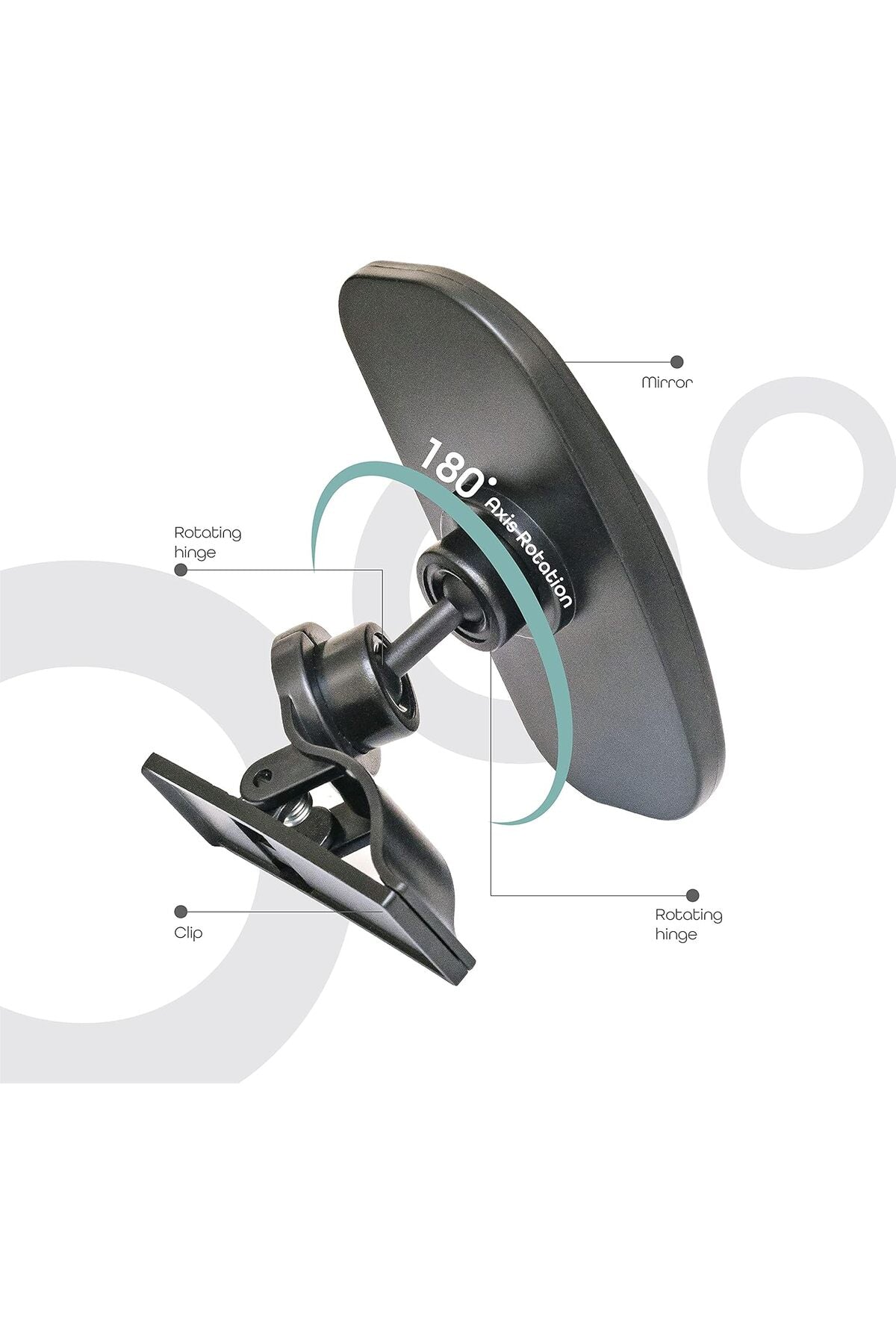 MOON Deluxe back seat baby Side mirror