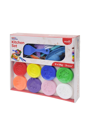 MOON Kid's Dough Kitchen Creation Set. 8 x 50g dough pot.