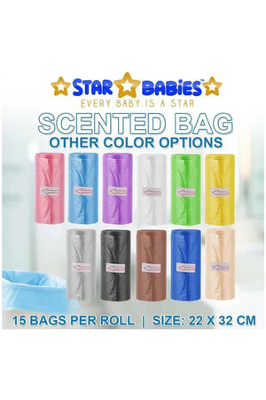 Star Babies - Disposable Changing Mat 5pcs, Bibs 5pcs, Scented Bag With Dispenser - Ivory