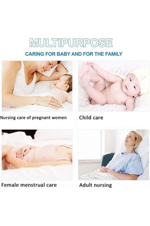A to Z - Disposable Changing Mat size (45cm x 60cm) Large- Premium Quality for Baby Soft Ultra Absorbent Waterproof - Pack of 12 - Blue/Pink/White-Rainbow
