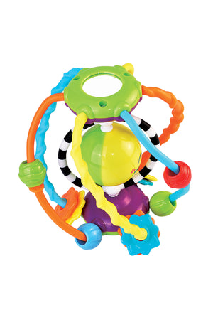 Little Learners Activity Sensory Ball - Spinning Funny Face, Easy-Grasp, Encourages Crawling & Sensory Discovery, 6M+