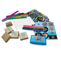 Multiprint Stitch Greeting Card Maker Set – 30 Stickers, 20 Greeting Cards, Stamp Pad, 5 Stampers & 10 Markers – 100% Made in Italy