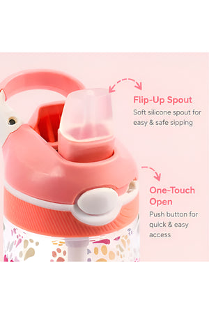 Cocobee Tritan Leakproof Water Bottle, 480Ml – Bpa Free, Push-Button Lid, Age 3+ (Pink)