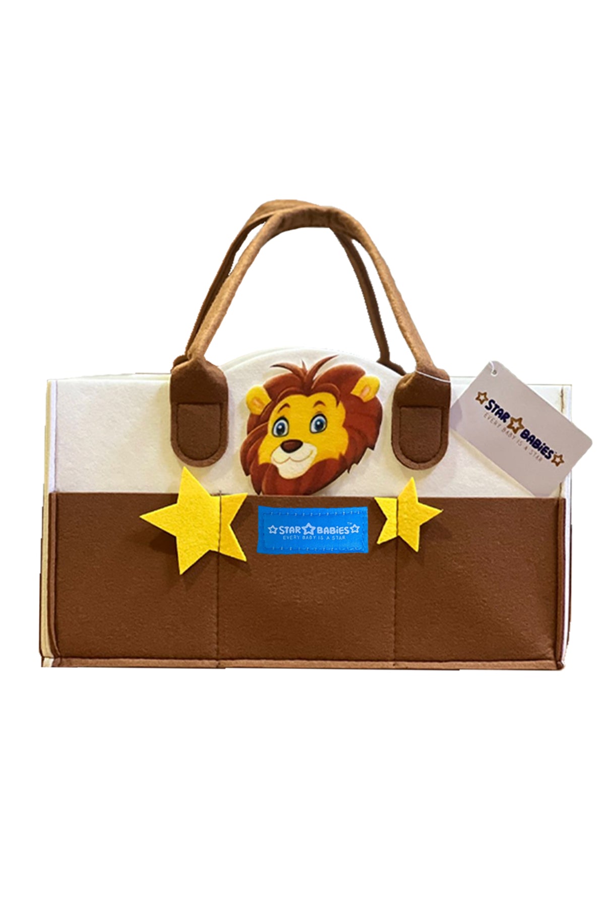 Star Babies Caddy Diaper bag organizer - Multicolor  brown- dino Design