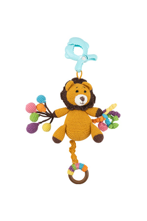 MOON Handcrafted Crochet  Toy with Ring & Clip Hanger-Tiger
