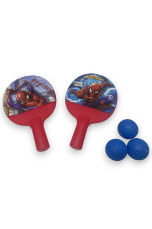 Cocobee-Tritan Bento Lunch Box, BPA Free, 4 Compartments, Leakproof,  Design – Blue +Marvel Spider-Man Paddle Ball Set with 3 Balls