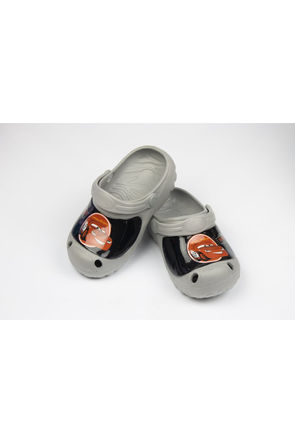 Cars Kids Clogs Lightweight & Comfortable Slip-On Footwear For Boys – Grey