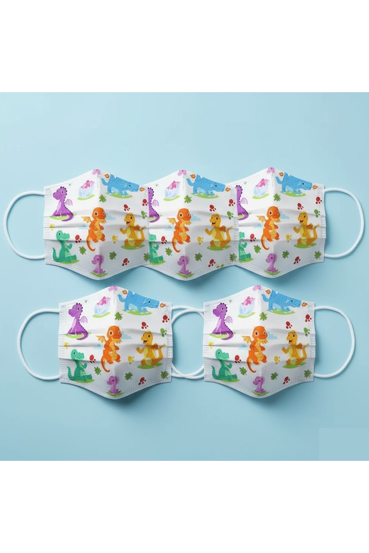 Star Babies - Disposable Changing Mats White 200Pcs with 5Pc Kids Reusable Mask
